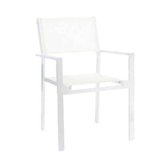 Cubic Gartenarmlehnstuhl Schwarz