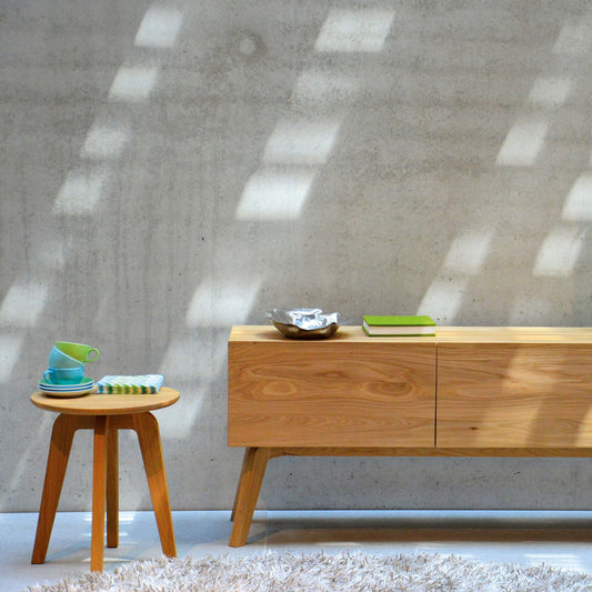 Dweller Massivholz-Beistelltisch Ø50cm