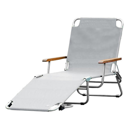 Fiam Amigo Sonnenliege mit Armlehnen Schwarz