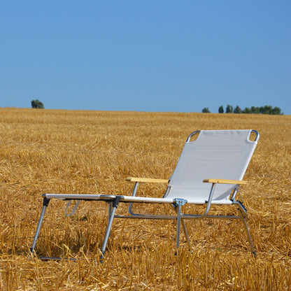 Fiam Amigo Sonnenliege mit Armlehnen Schwarz