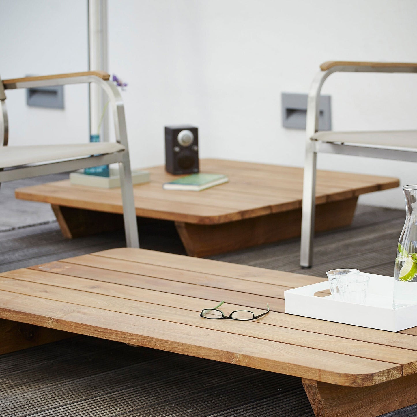 Newport niedriger Gartentisch Natur