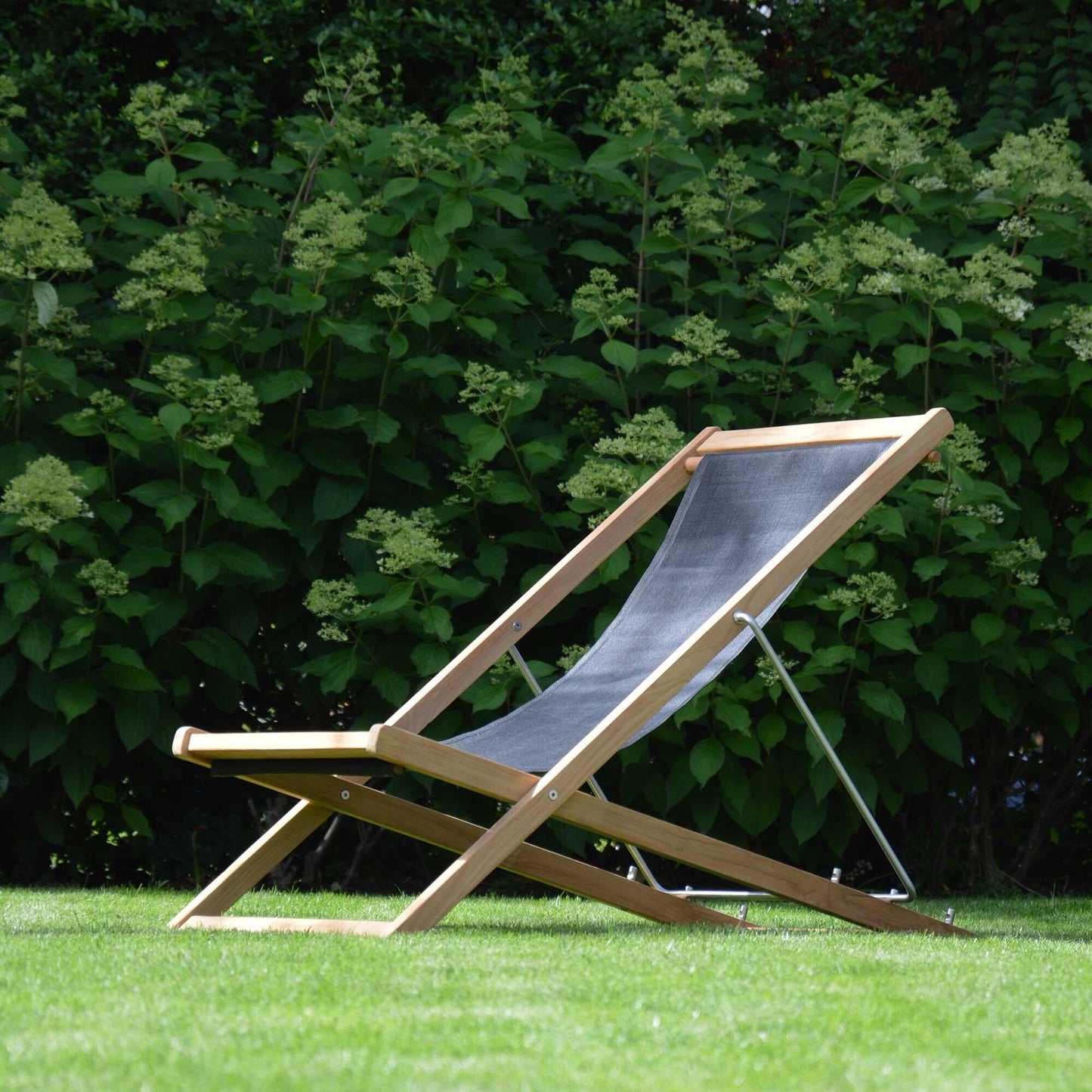 Nizza Deckchair Liegestuhl Schwarz