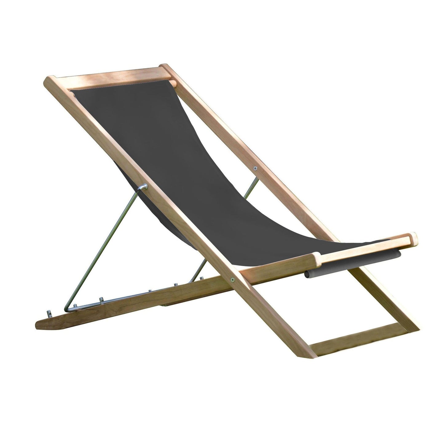 Nizza Deckchair Liegestuhl Schwarz