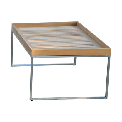 Pizzo 110 Teakholz Garten-Beistelltisch