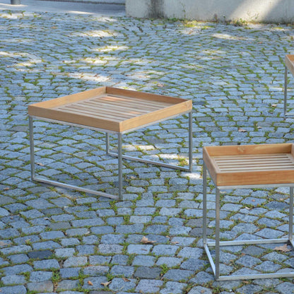 Pizzo 60 Teakholz Garten-Beistelltisch