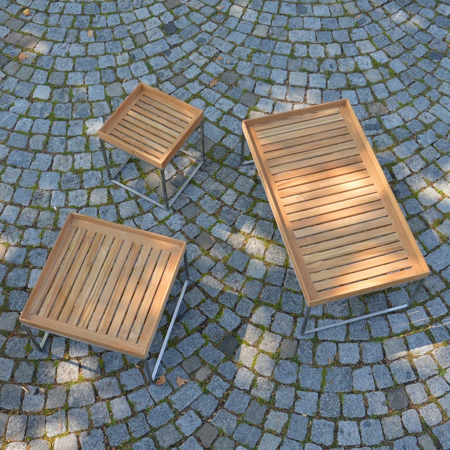 Pizzo 60 Teakholz Garten-Beistelltisch