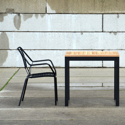 Quadrat Gartentisch Gestell schwarz Schwarz