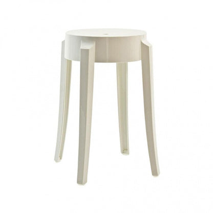 Charles Ghost Hocker 46cm Weiß