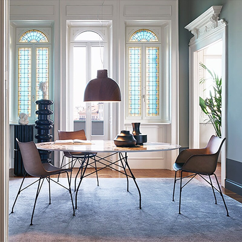 Q/Wood Armlehnstuhl 55x84x57cm Schwarz