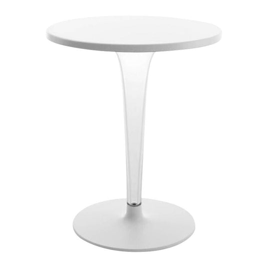 Top Top For Dr. Yes Gartentisch Ø60cm Gestell rund Weiß