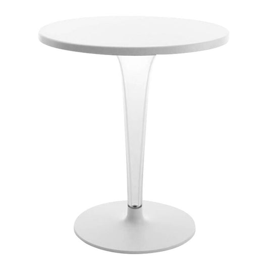 Top Top For Dr. Yes Gartentisch Ø70cm Gestell rund Weiß
