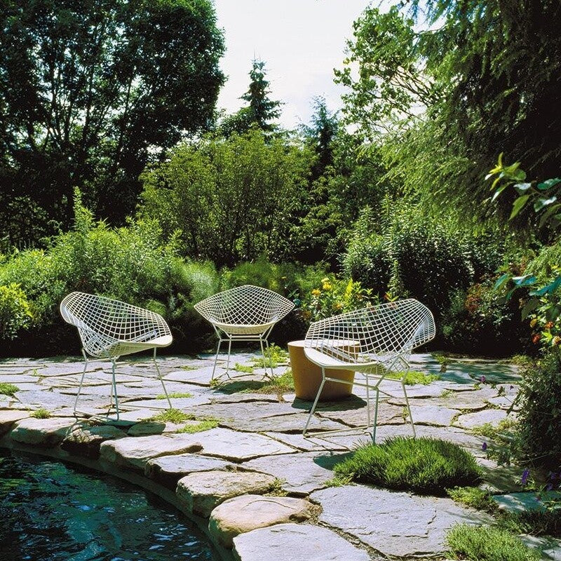 Bertoia Diamond Gartensessel Schwarz