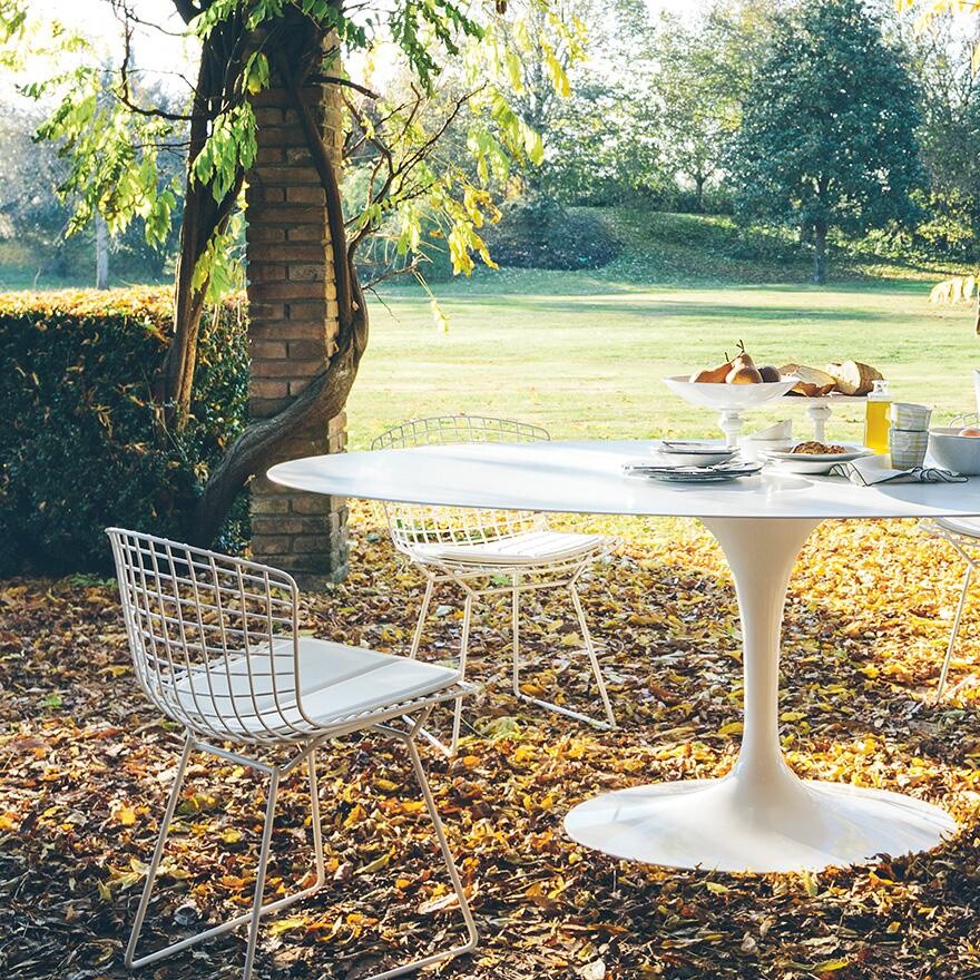 Bertoia Gartenstuhl Schwarz