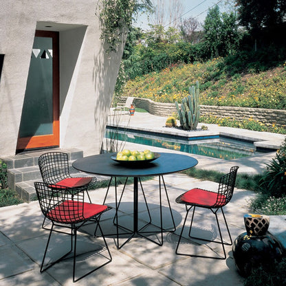 Bertoia Gartenstuhl Schwarz