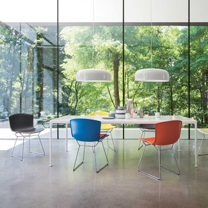 Bertoia Plastic Stuhl Gestell verchromt Schwarz