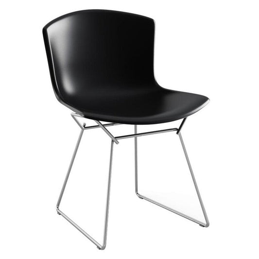 Bertoia Plastic Stuhl Gestell verchromt Schwarz