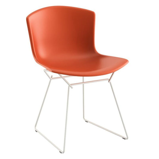 Bertoia Plastic Side Chair Stuhl Gestell weiß Weiß