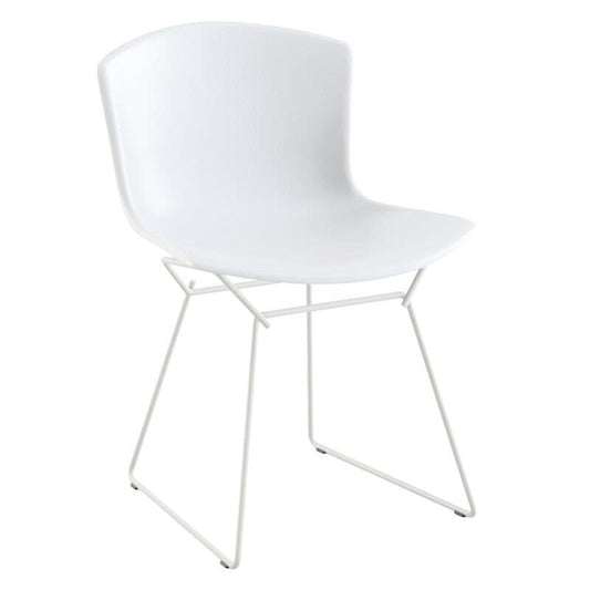 Bertoia Plastic Side Chair Stuhl Gestell weiß Weiß
