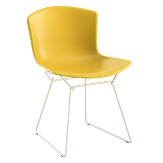 Bertoia Plastic Side Chair Stuhl Gestell weiß Weiß