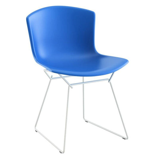 Bertoia Plastic Side Chair Stuhl Gestell weiß Weiß