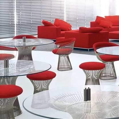 Platner Esstisch Ø 135cm Weiß