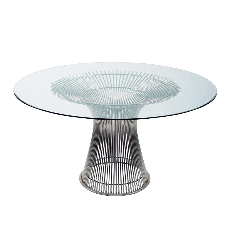 Platner Esstisch Ø 135cm Weiß