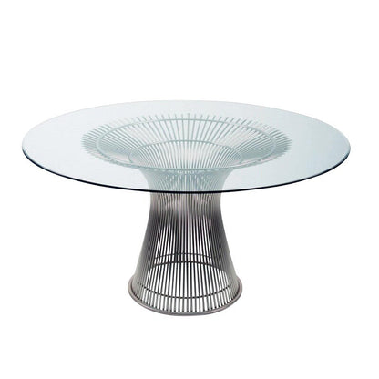 Platner Esstisch Ø 135cm Weiß
