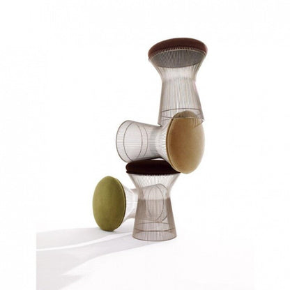 Platner Hocker Weiß