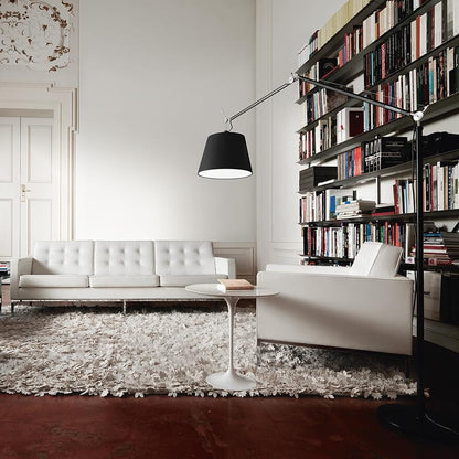 Saarinen Beistelltisch Ø 51cm Marmor Weiß
