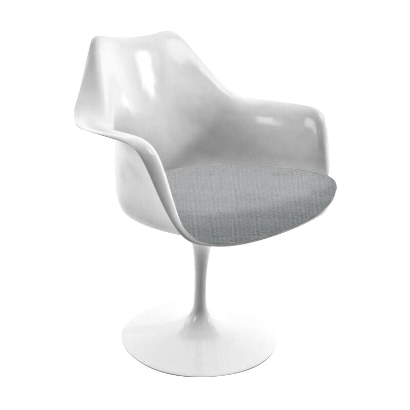 Saarinen Tulip Armlehnstuhl drehbar Weiß