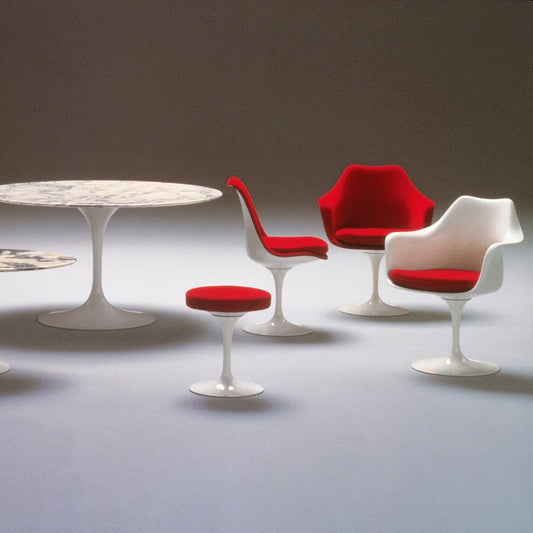 Tulip Eero Saarinen Hocker Weiß