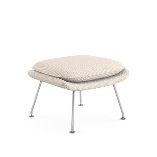 Womb Relax Ottoman / Hocker Gestell verchromt Natur