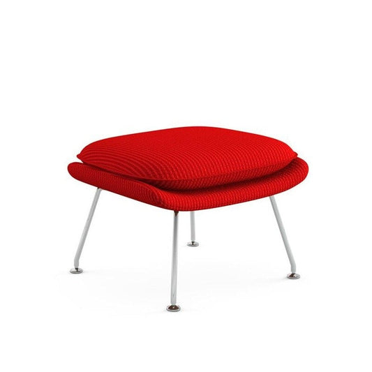 Womb Relax Ottoman / Hocker Gestell verchromt Natur