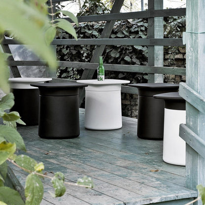 Degree Hocker/Beistelltisch Schwarz