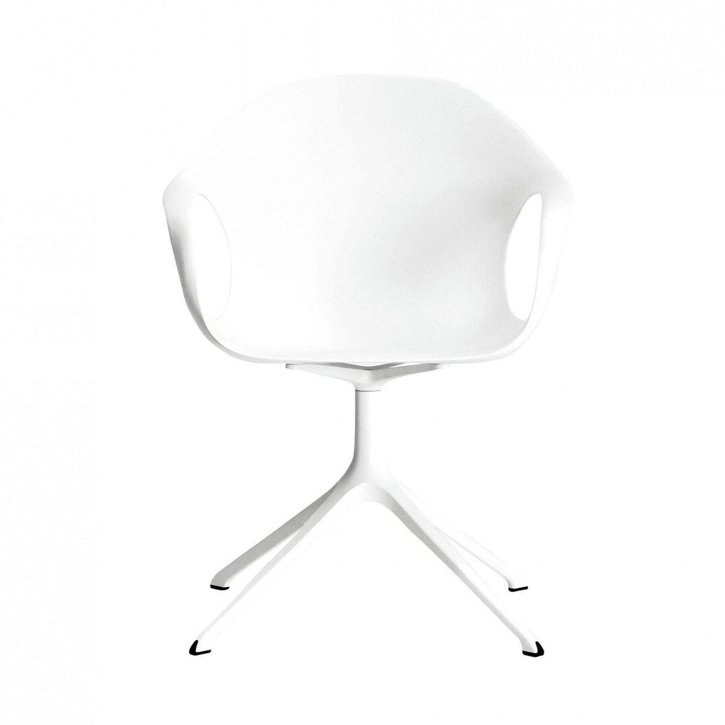 Elephant Armlehnstuhl Drehbar mit Kreuzfuß Weiß