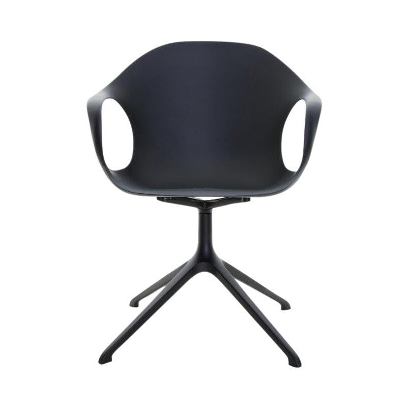 Elephant Armlehnstuhl Drehbar mit Kreuzfuß Schwarz