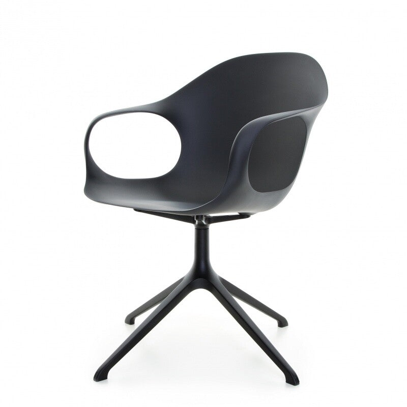 Elephant Armlehnstuhl Drehbar mit Kreuzfuß Weiß