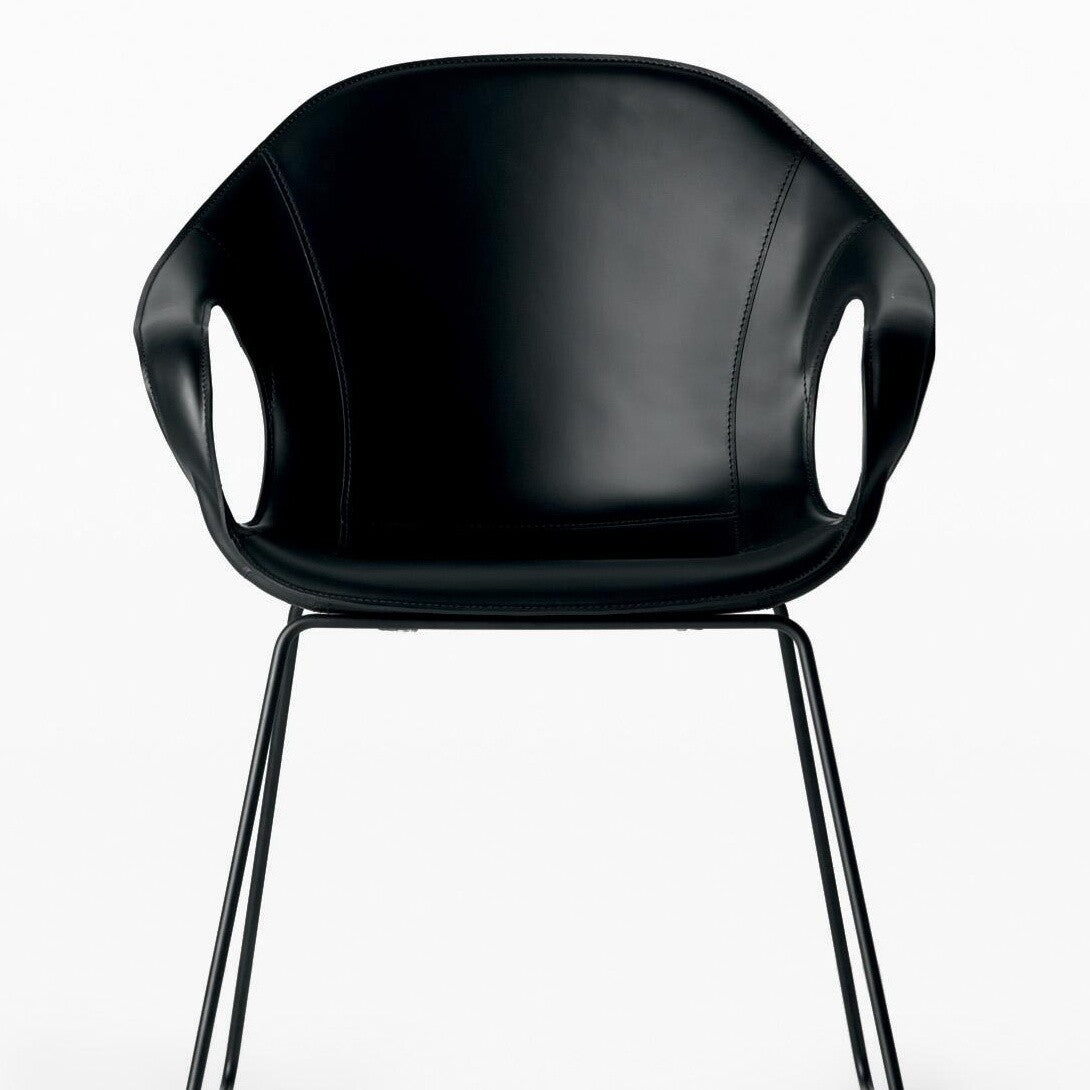 Elephant Armlehnstuhl Leder Natur