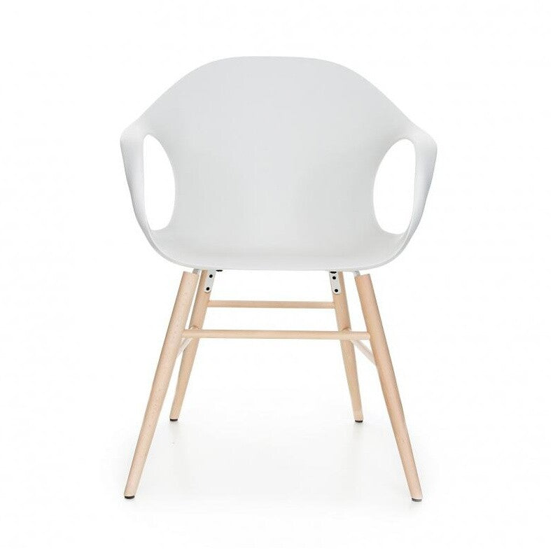 Elephant Armlehnstuhl mit Holzgestell Natur