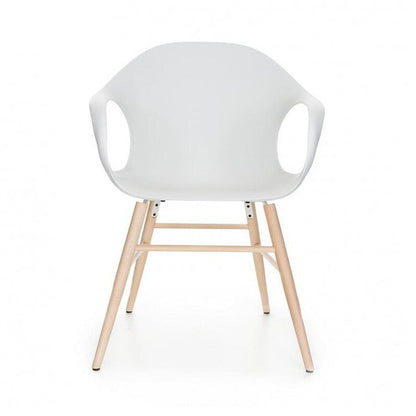 Elephant Armlehnstuhl mit Holzgestell Natur