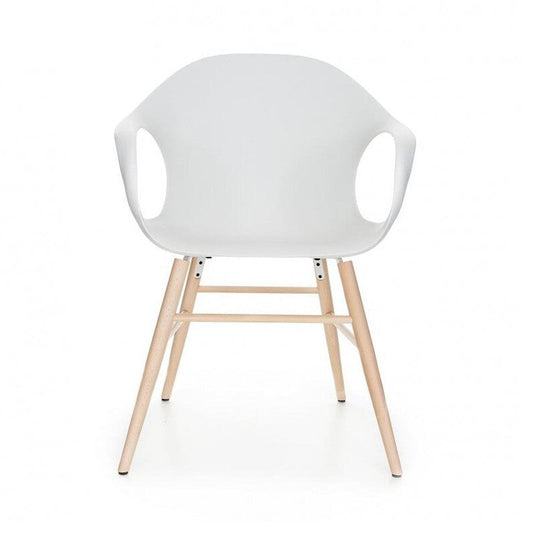 Elephant Armlehnstuhl mit Holzgestell Natur