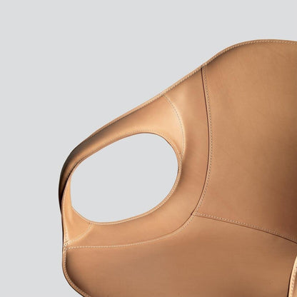 Elephant Dreharmlehnstuhl Kreuzfuß Leder