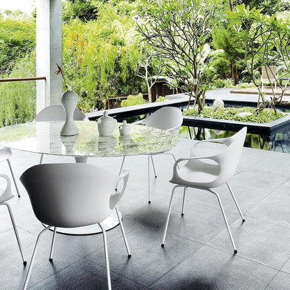 Elephant Garten-Armlehnstuhl Weiß