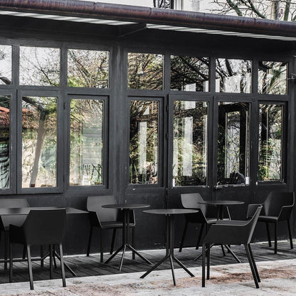 Poule Bistro Tisch rund Ø 60cm Schwarz