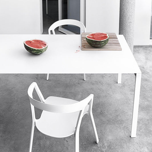 Thin-K Aluminium Tisch Ausziehbar Weiß