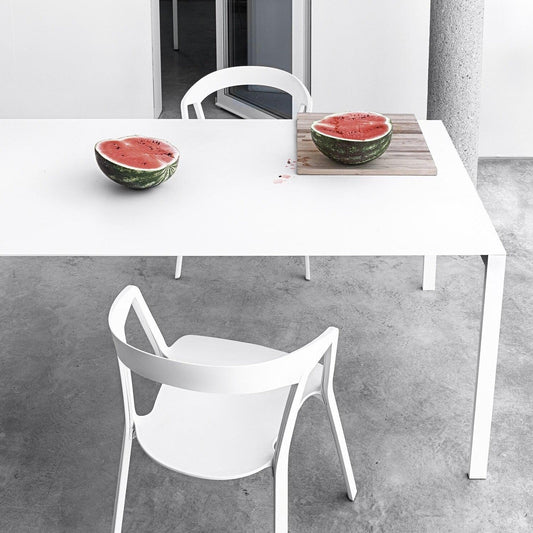 Thin-K Aluminium Tisch Weiß