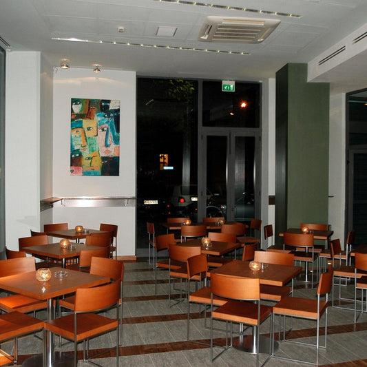 Cuba S56 Stuhl Sitzfläche Holz stapelbar Natur