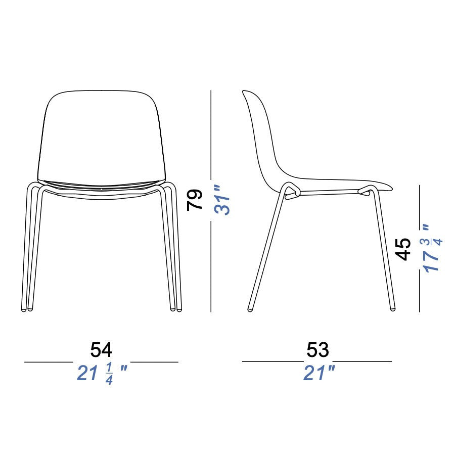 S311 Seela Stuhl Weiß