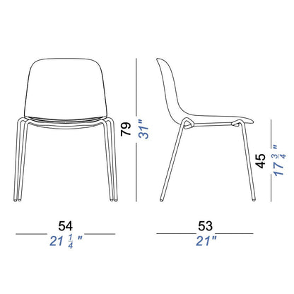 S311 Seela Stuhl Weiß