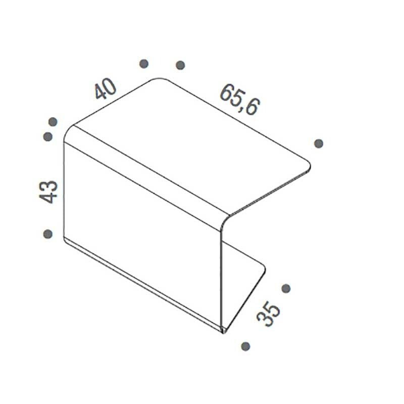 Cosy 1 Low Table Beistelltisch Weiß